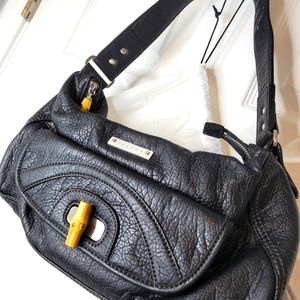 Sisley Black Leather Bag with Dust Cover
